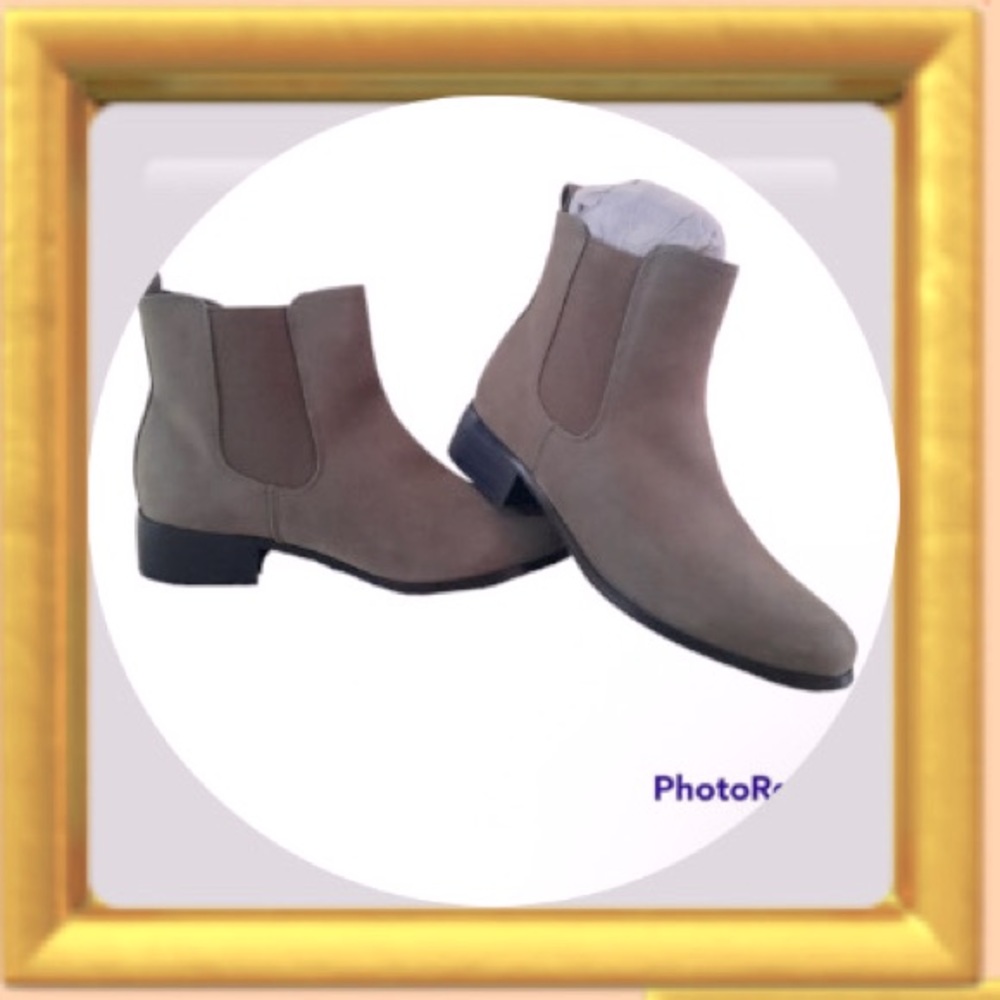 [#1043] LANE BRYANT | Gray | Chelsea inspired boots booties | 11